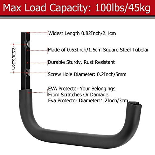 Large Garage Storage Hooks, 12.4 Inch Heavy Duty Garage - Image 5