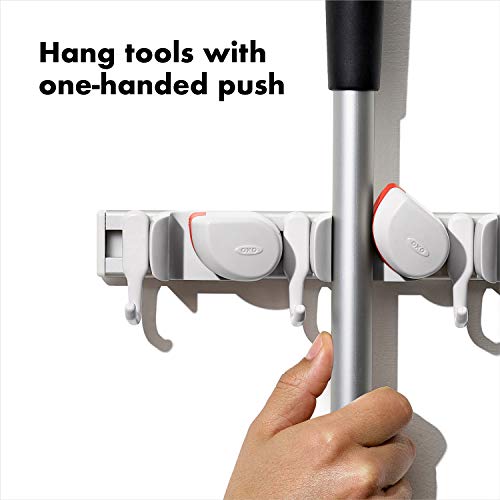 OXO Good Grips Wall-Mounted Mop and Broom Organizer - Image 5