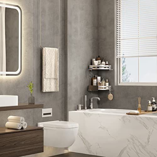 VOLPONE Corner Shower Caddy with Razor Holder Adhesi | All Products - Image 3