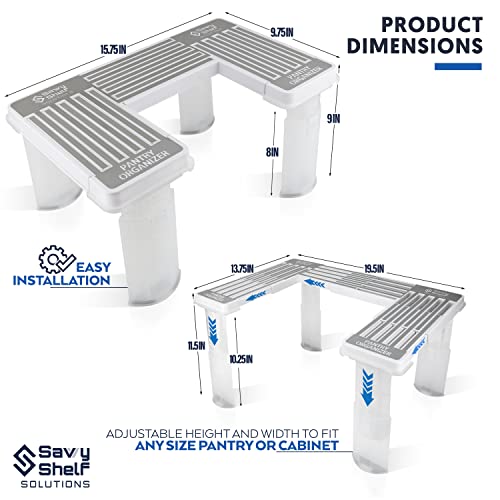 Savvy Shelf Adjustable Pantry & Can Storage Organizer - Kitchen - Image 4