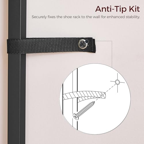 MAHANCRIS 10 Tier Narrow Shoe Rack Organizer, Tall Slim - Image 7