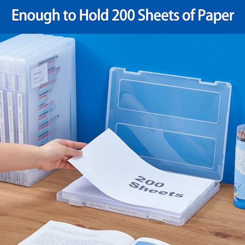 6 Pack A4 Paper Storage Box, 8.5 x 11 Project Case for US letter - Image 8