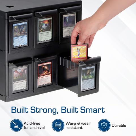 BCW 6-Drawer Card Catalog, Black - Image 7