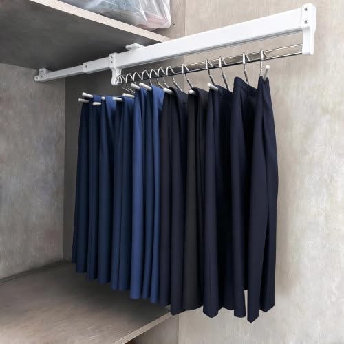 Extendable Pull-Out Closet Valet Rod, Pull Out Clothes - Image 3