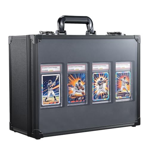 Graded Card Storage Box with 4-Slot Display Window | Home Organization - Image 2