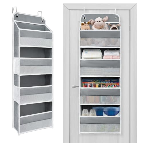 4-Shelf Over-the-Door Organizer with Side Pockets - Image 2