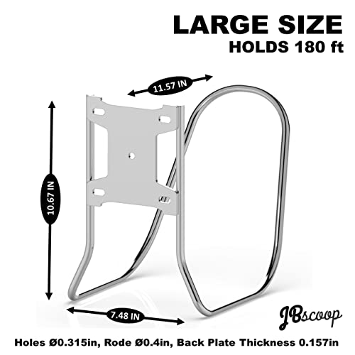 JBscoop Large Stainless Steel Hose Holder, Heavy Duty Hose - Image 3