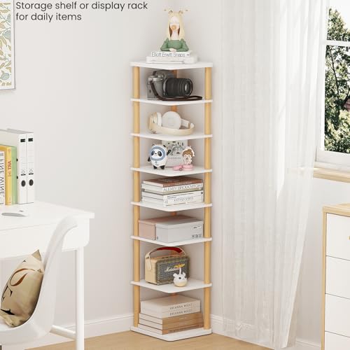 8 Tiers Vertical Shoe Rack, Tall Narrow Shoe Tower - Image 7