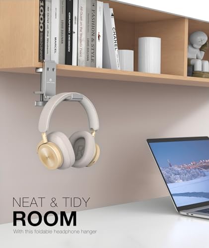 Foldable Headphone Stand and Hook – Aluminum Headset - Image 3