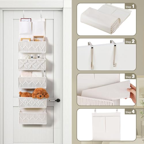 ANTIS'S HOME Over the Door Organizer Macrame Boho Nu | All Products - Image 6