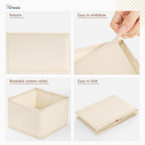Criusia 15 Pack Drawer Organizer for Clothes, Foldable Dresser - Image 5