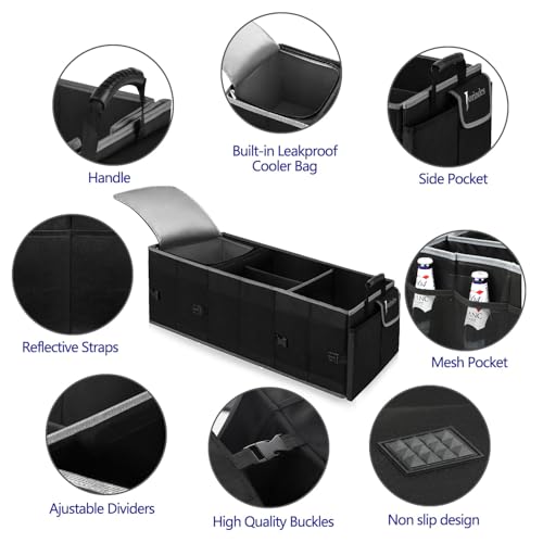 Trunk Organizer and Storage with Built-In Insulated Leak - Image 5