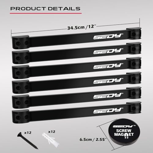 SEDY Magnetic Tool Holder Storage Organizer: 7-Piece - Image 3
