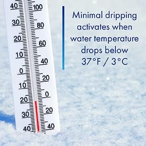 Freeze Miser Outdoor Faucet & Spigot Freeze Protection – Patented Valve Shield, Activates at Water Temperature Below 37°F/3°C – Durable Winter Cover Alternative – Quick Install, Saves Water – 8 Pack
