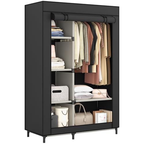 Calmootey Portable Closet Organizer, Space-Saving Storage - Image 4