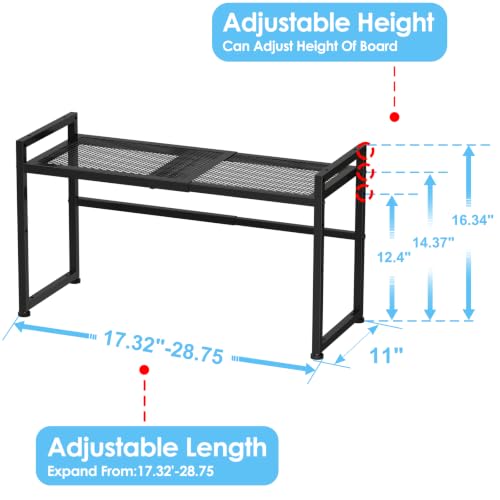 Expandable Storage Shelves Rack, Heavy Duty Metal Shelving - Image 3
