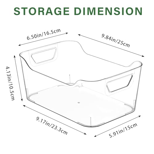 12 Pack Clear Plastic Storage Bins, Pantry Organizer | All Products - Image 5