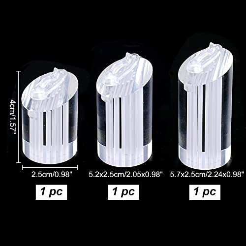 NBEADS 3 Pcs Acrylic Jewelry Display Stand Ring Show | Jewelry Organiz - Image 7