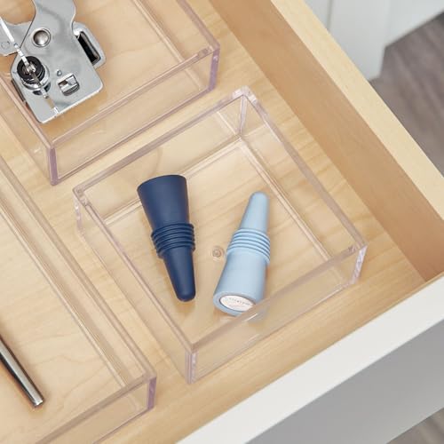 iDesign Clarity Plastic Drawer Organizer, Clear, X-S | All Products - Image 7