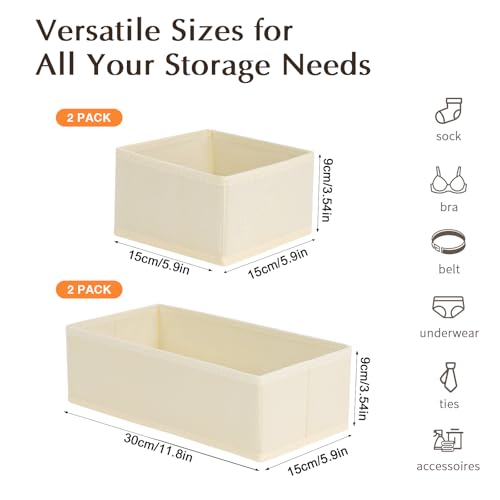 DIMJ Drawer Organizers Clothes, Dresser Organizer Bins for Baby - Image 3