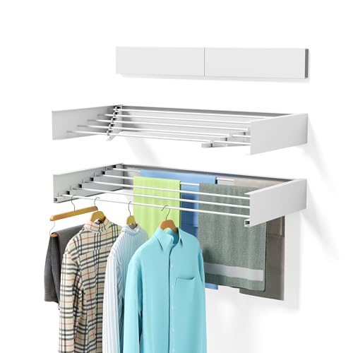 Wall Mounted Drying Rack, 31.5-Inch Foldable Laundry Rack - Image 2
