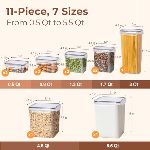 11-Pack Airtight Food Storage Containers with Lids - Image 3