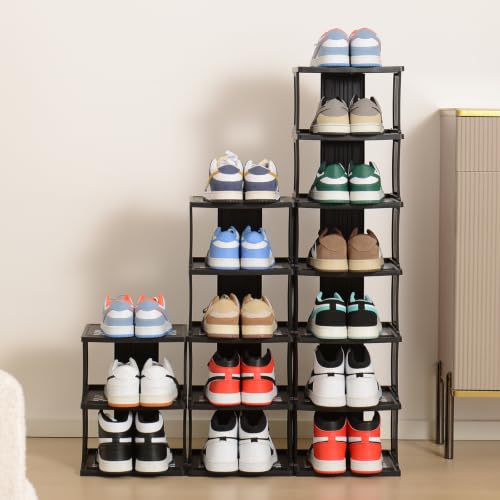 UFORU 6 Tier Vertical Shoe Rack, Narrow Stackable Shoe Organizer - Image 5