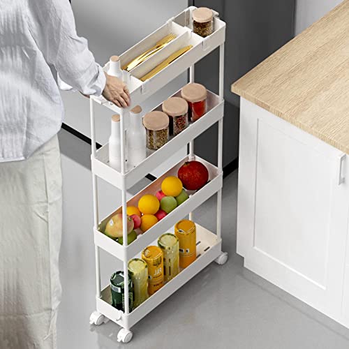 SPACELEAD Slim Storage Cart 4 Tier,Bathroom Organize | All Products - Image 3