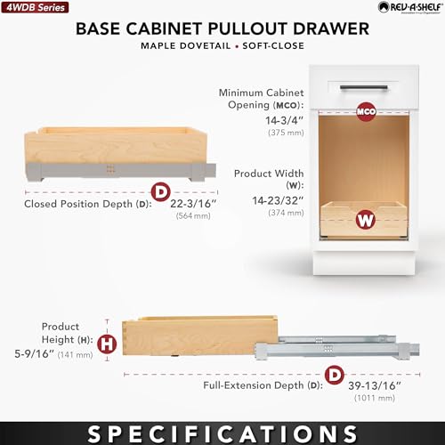 Rev-A-Shelf Drawer Box w/Blum Soft-Close, Min Cabinet - Image 4