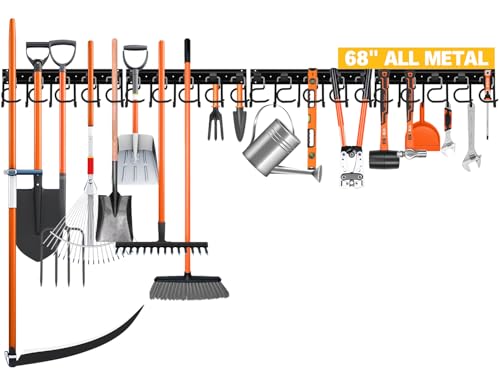 68'' All Metal Adjustable Garden Tool Organizer: Garage - Image 2