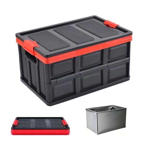 KINGCAV Plastic Durable Cargo Storage Bins with Lid - Image 2