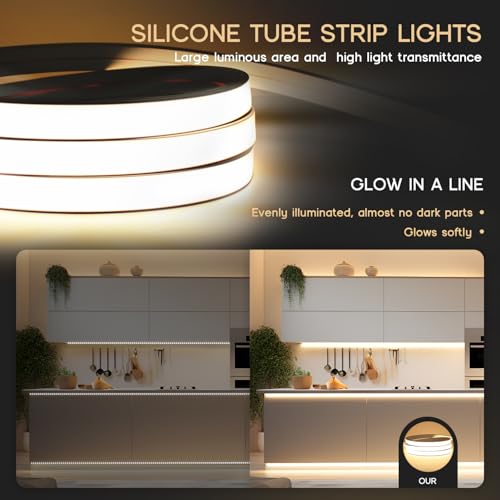 LED Strip Lights Warm White 3000K,32.8ft 110-120V Neon Rope - Image 4
