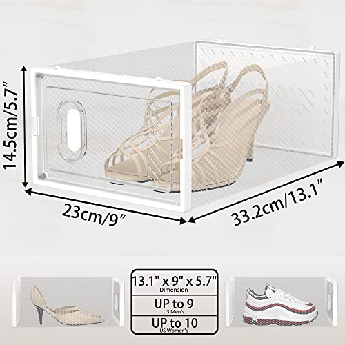 SIMPDIY Clear Shoe Storage Boxes, Stackable Shoe Org | All Products - Image 7