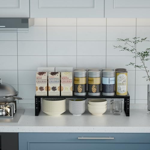Expandable Spice Rack Kitchen Cabinet Shelf Organizer - Image 3