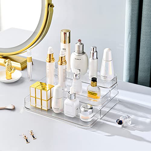 2pcs Acrylic Rack, No Assembly Clear 3 Tier Condimen - Image 5