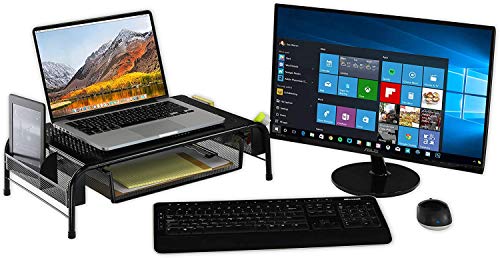Simple Houseware Metal Desk Monitor Stand Riser w/ Organizer - Image 6