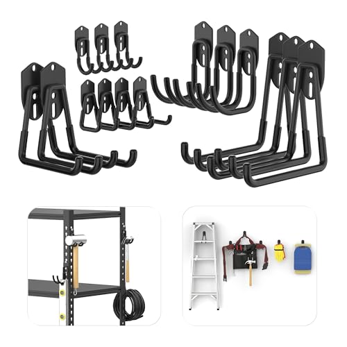 TORACK 15 PCS Garage Storage Hooks, Shelving Hooks | Garage Storage - Image 2