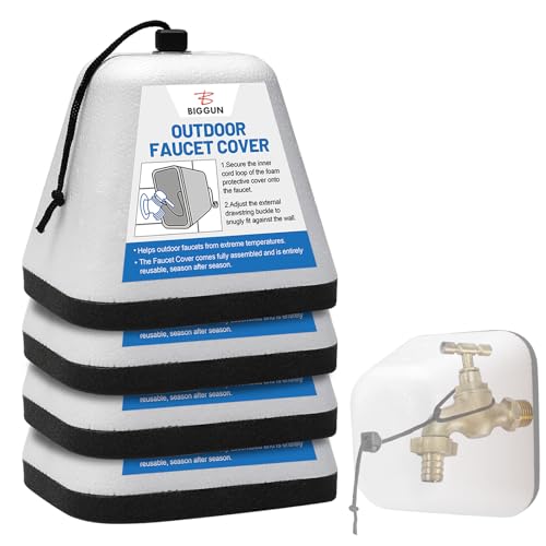 Outdoor Faucet Covers for Winter, Easy to Install Insulated Foam - Image 2
