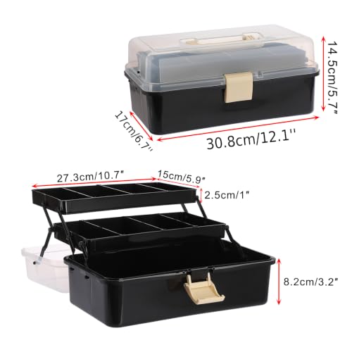BTSKY 3-Layer Plastic Dividing Storage Box Craft Organizer - Image 4
