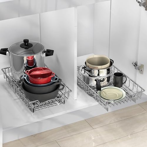 Simple Houseware Under Cabinet Pull Out Sliding Shelf Drawer - Image 5