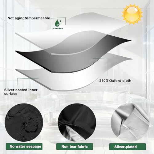 68" Extra Large Waterproof Outdoor Cushion Storage Bag - Image 8