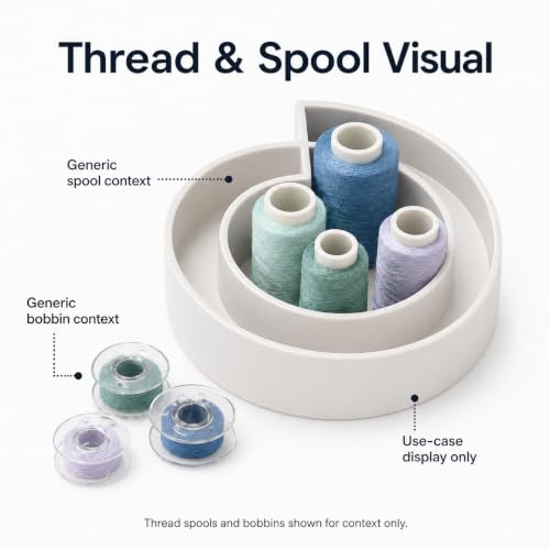Spiral Sewing Spool Holder Compatible with Cylindrical - Image 7