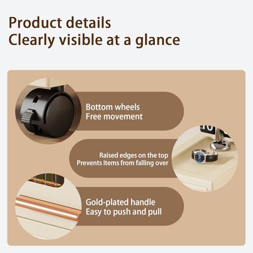 Slim Rolling Storage Cart with Wheels, Space Saving Narrow Gap - Image 7