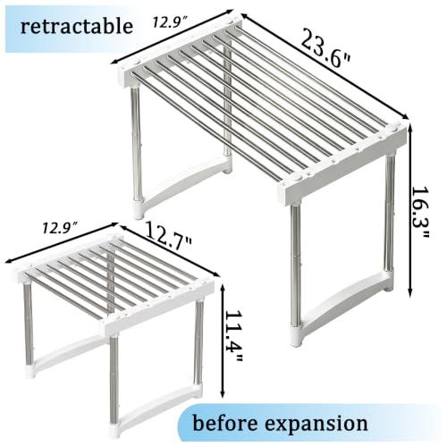 BLULEE Expandable Standing Shelf Unit, Adjustable Storage - Image 3