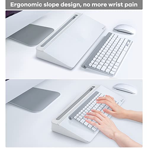 Varhomax Glass Desk Whiteboard with Storage, Desktop Organizer - Image 7