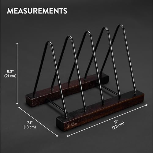 Big Fudge Acacia Wood Vinyl Record Storage, LP Holder - Image 3