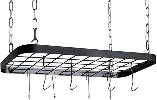 Hanging Pots and Pans Organizer Rack for Ceiling Wall Mount Grid - Image 7