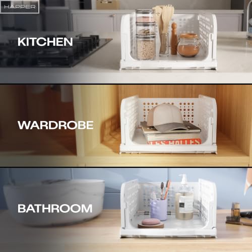 Happer Clothes Organizer for Wardrobe Foldable & Stackable Closet - Image 6