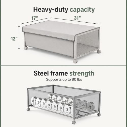2Pack Under Bed Storage Containers,12 inch Height,31 inch Long - Image 3