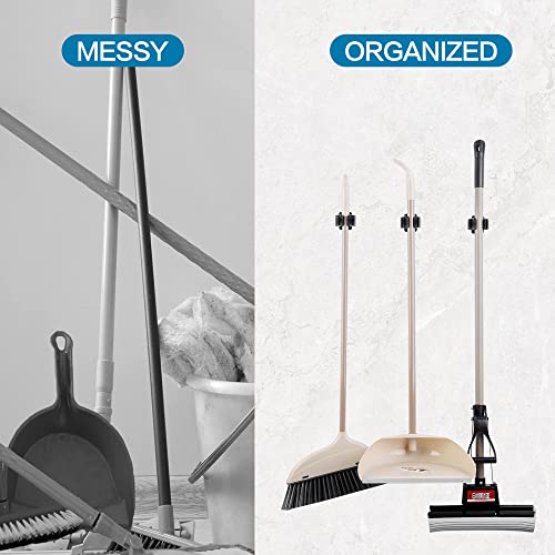 JAMEND CLXP 24PCS Broom and Mop Holder, Heavy Duty Garden - Image 6